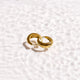 Teardrop Small Curve Hoop Earrings