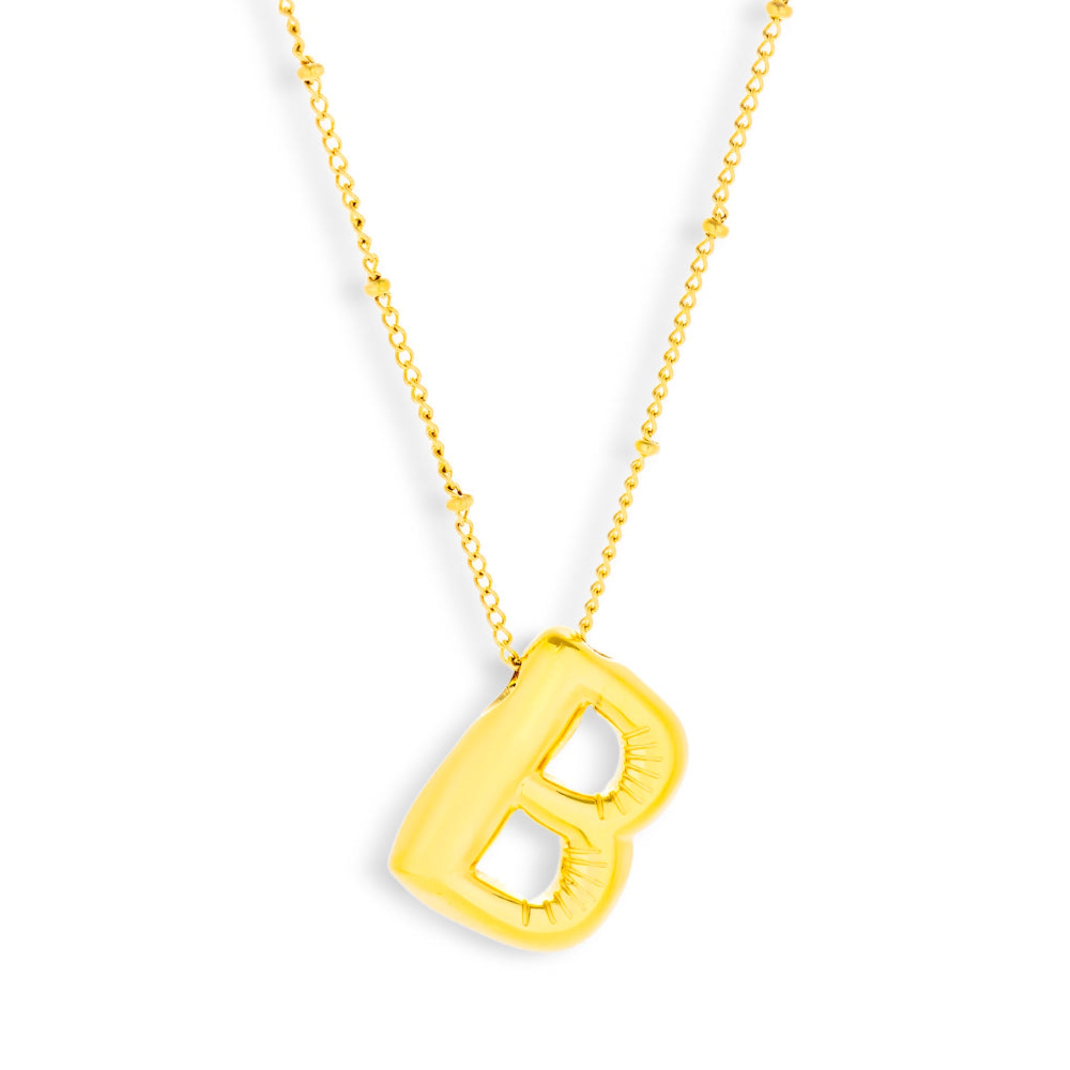 Bold Letter Initial Necklace - EVRYJEWELS