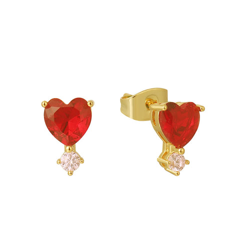 Candy Heart Studs - EVRYJEWELS