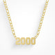 Custom/Personalized Number Nameplate Necklace - EVRYJEWELS