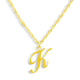 Golden Letter Necklace - EVRYJEWELS