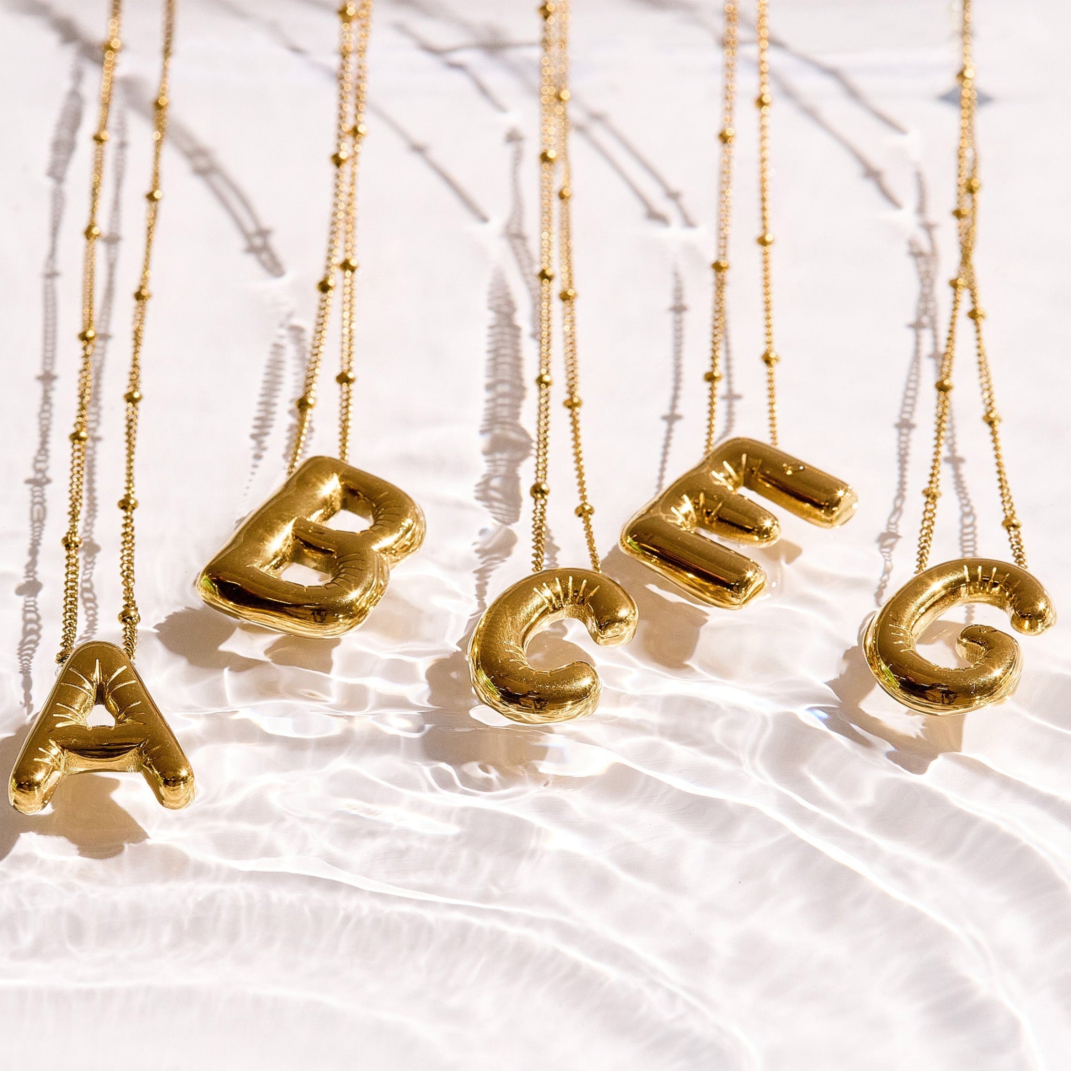 Starburst Initial Necklace