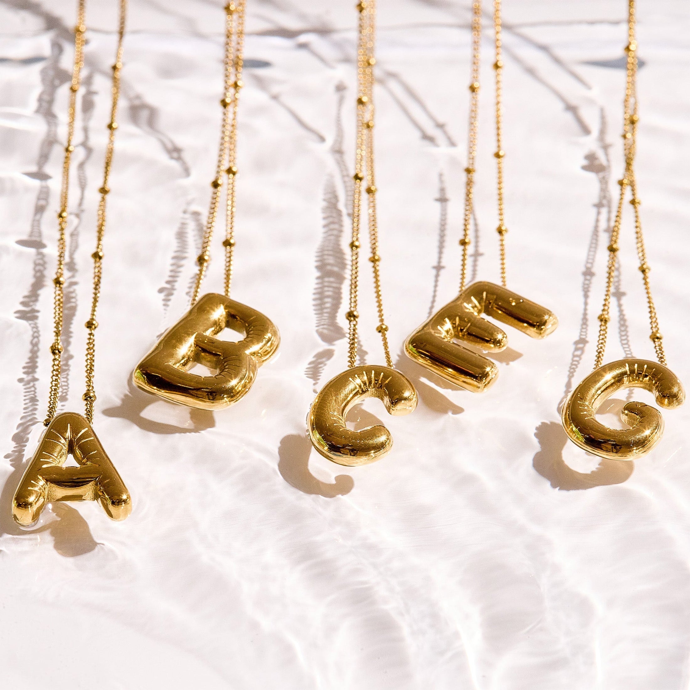Starburst Initial Necklace