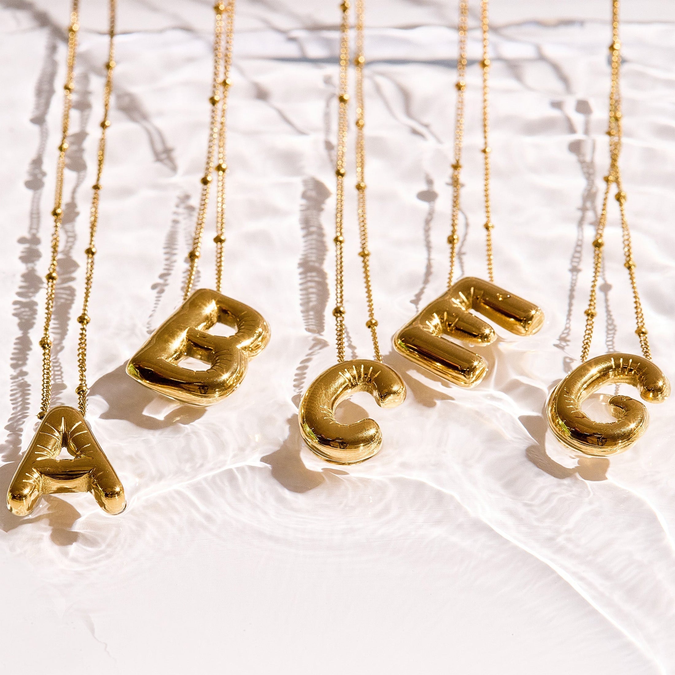 Starburst Initial Necklace