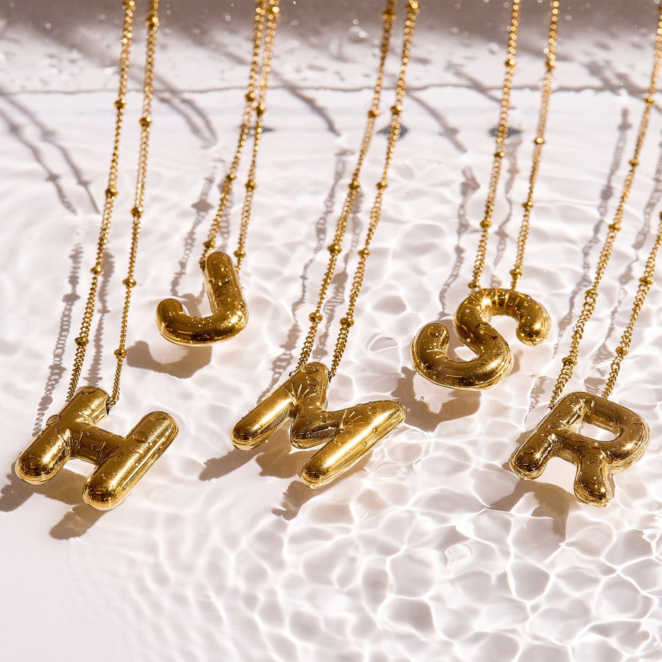 Starburst Initial Necklace