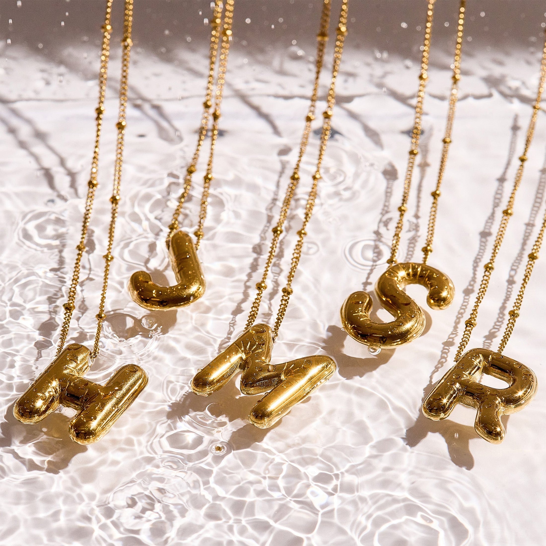 Starburst Initial Necklace