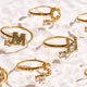 Sparkle Initial Wrap Ring