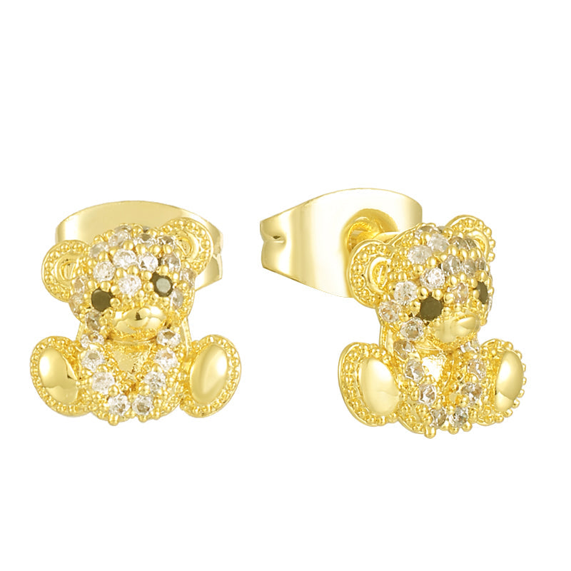 Teddy Bear Earrings - EVRYJEWELS