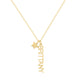 Custom/Personalized Mini Vertical Charm Nameplate Necklace - EVRYJEWELS