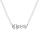 Custom/Personalized Pearl Nameplate Necklace - EVRYJEWELS