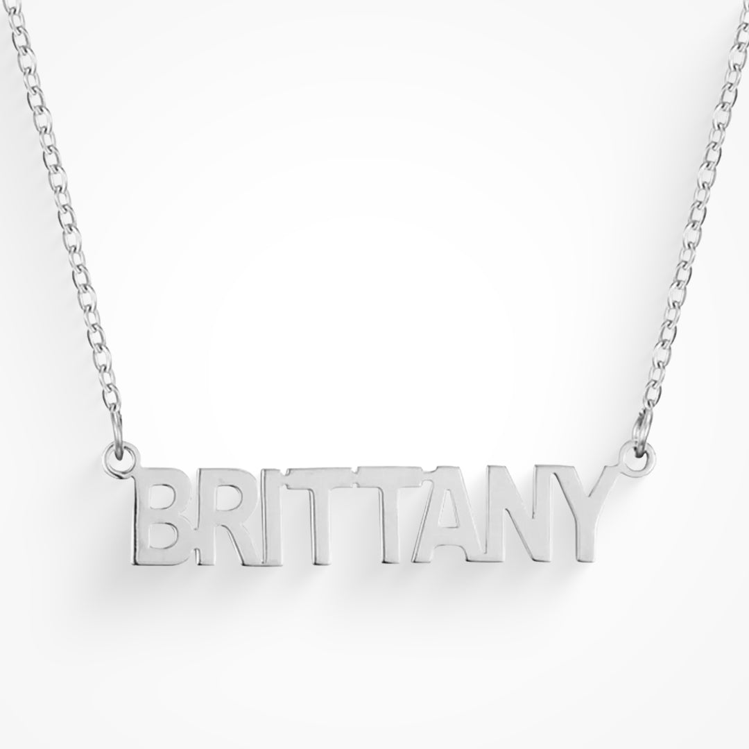 Custom/Personalized Nameplate Necklace - EVRYJEWELS