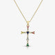 Rainbow Blessings Cross Necklace - EVRYJEWELS