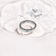 Square Crystal Flat Band Ring