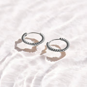 Chunky Twist Hoop Earrings
