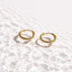 Twist Texture Huggie Hoop Earrings