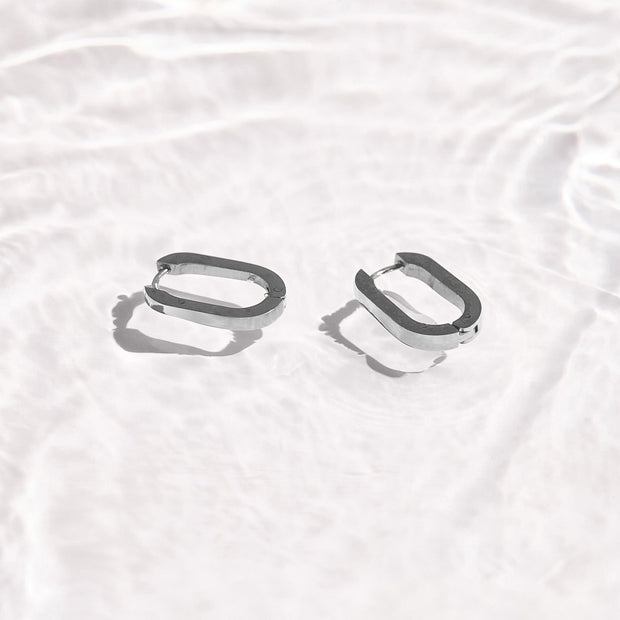 Slim Block Hoops
