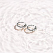 Marquise Crystal Huggie Hoop Earrings