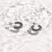 Chunky Curved Hoop Earrings