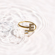 Sparkle Initial Wrap Ring