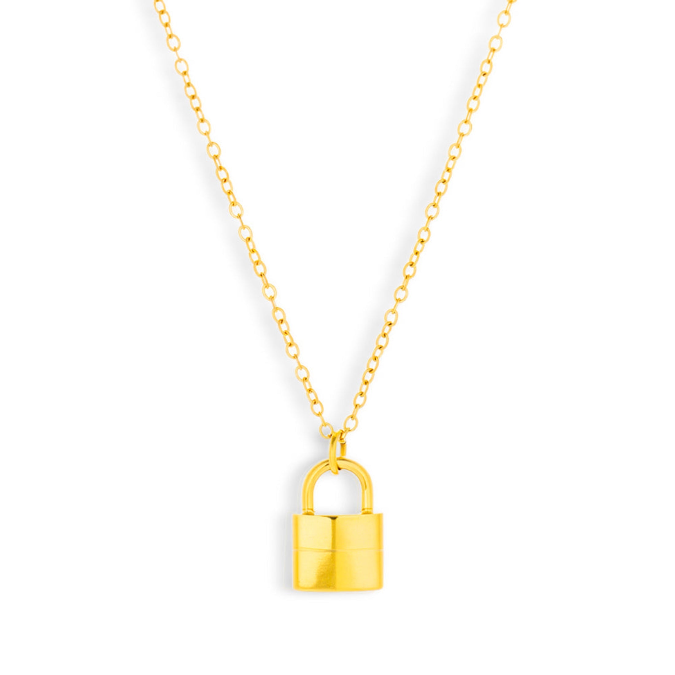 Lock Pendant Necklace - EVRYJEWELS