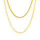 Layered Snake & Bead Chain Necklace - EVRYJEWELS