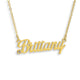 Custom/Personalized Nameplate with Gemstone Necklace - EVRYJEWELS