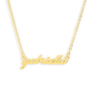Custom/Personalized Lowercase Nameplate Cable Necklace - EVRYJEWELS