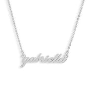 Custom/Personalized Lowercase Nameplate Cable Necklace - EVRYJEWELS
