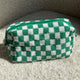 Checkered Toiletry Bag - EVRYJEWELS