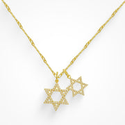 Double Star Necklace - EVRYJEWELS