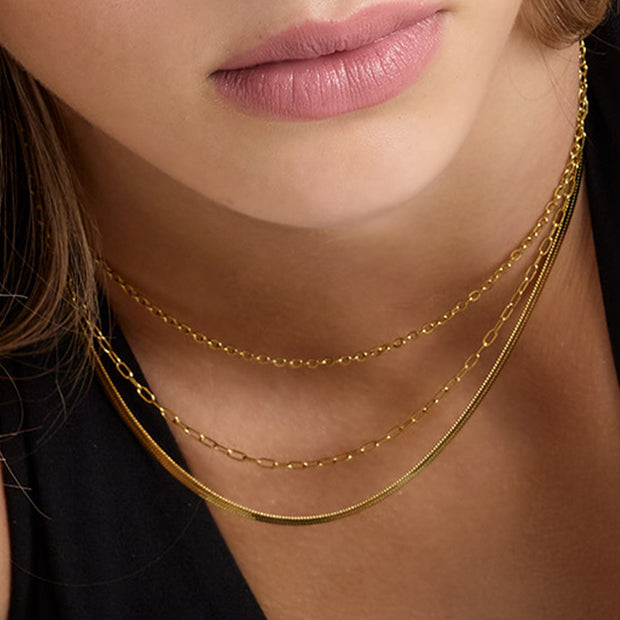 Fine Lines Bundle: 5 Piece Necklace and Bracelet Bundle