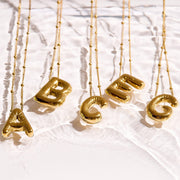 Starburst Initial Necklace