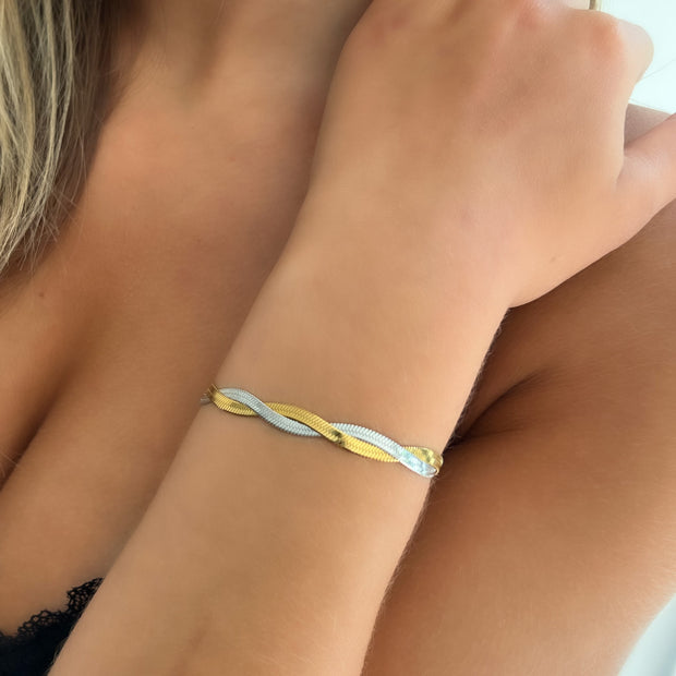 Two-Tone Medusa Bracelet - EVRYJEWELS