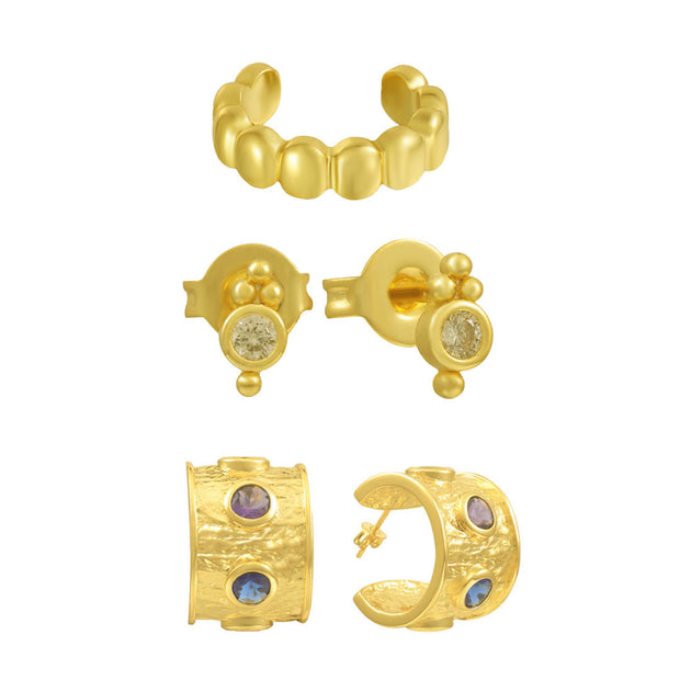 Color Theory Bundle: 3 Piece Earring and Cuff Bundle