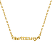 Custom/Personalized Mini Nameplate Necklace - EVRYJEWELS