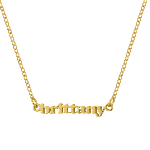 Custom/Personalized Mini Nameplate Necklace - EVRYJEWELS