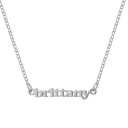 Custom/Personalized Mini Nameplate Necklace - EVRYJEWELS