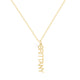 Custom/Personalized Mini Vertical Charm Nameplate Necklace - EVRYJEWELS