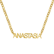 Custom/Personalized Nameplate Figaro Necklace - EVRYJEWELS