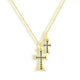 Double Cross Me Necklace - EVRYJEWELS