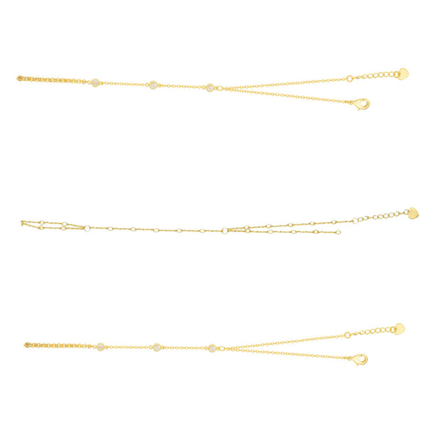 TikTok Shop Viral Hand Chain Bundle : 3 Piece Hand Chain Bundle - EVRYJEWELS