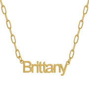 Custom/Personalized Paperclip Nameplate Necklace - EVRYJEWELS